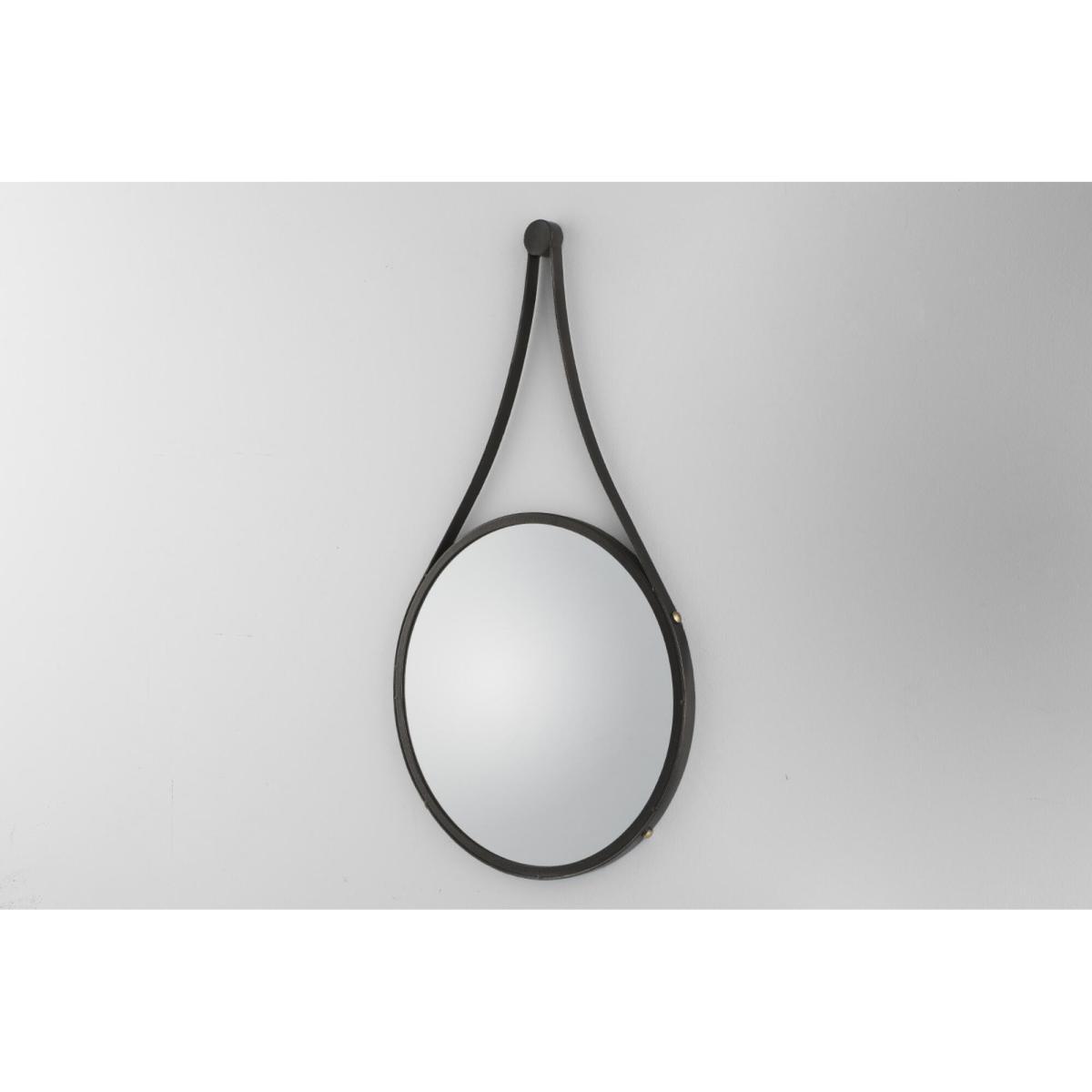 Allie Round Hanging Mirror, Large – image 3