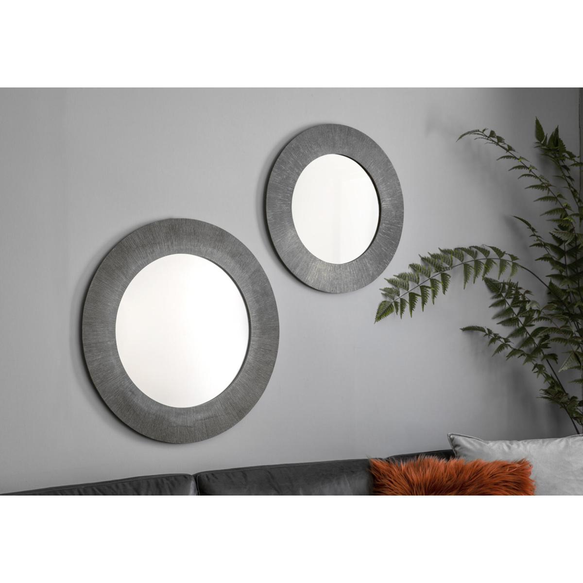 Madden Nickel Metal Framed Mirror, Small – image 2