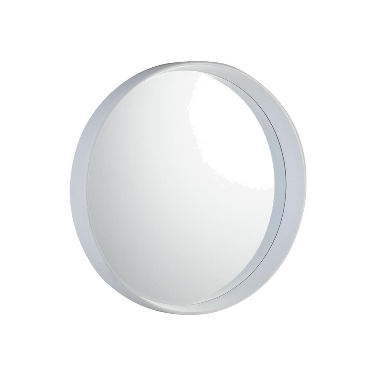 Chad Round Mirror in White – image 1