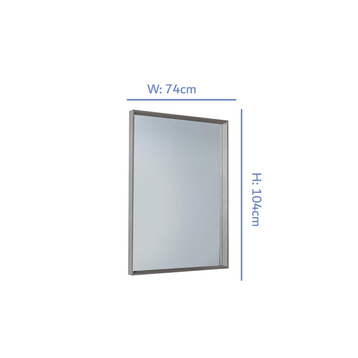 Claire Wall Mirror in Grey – image 5