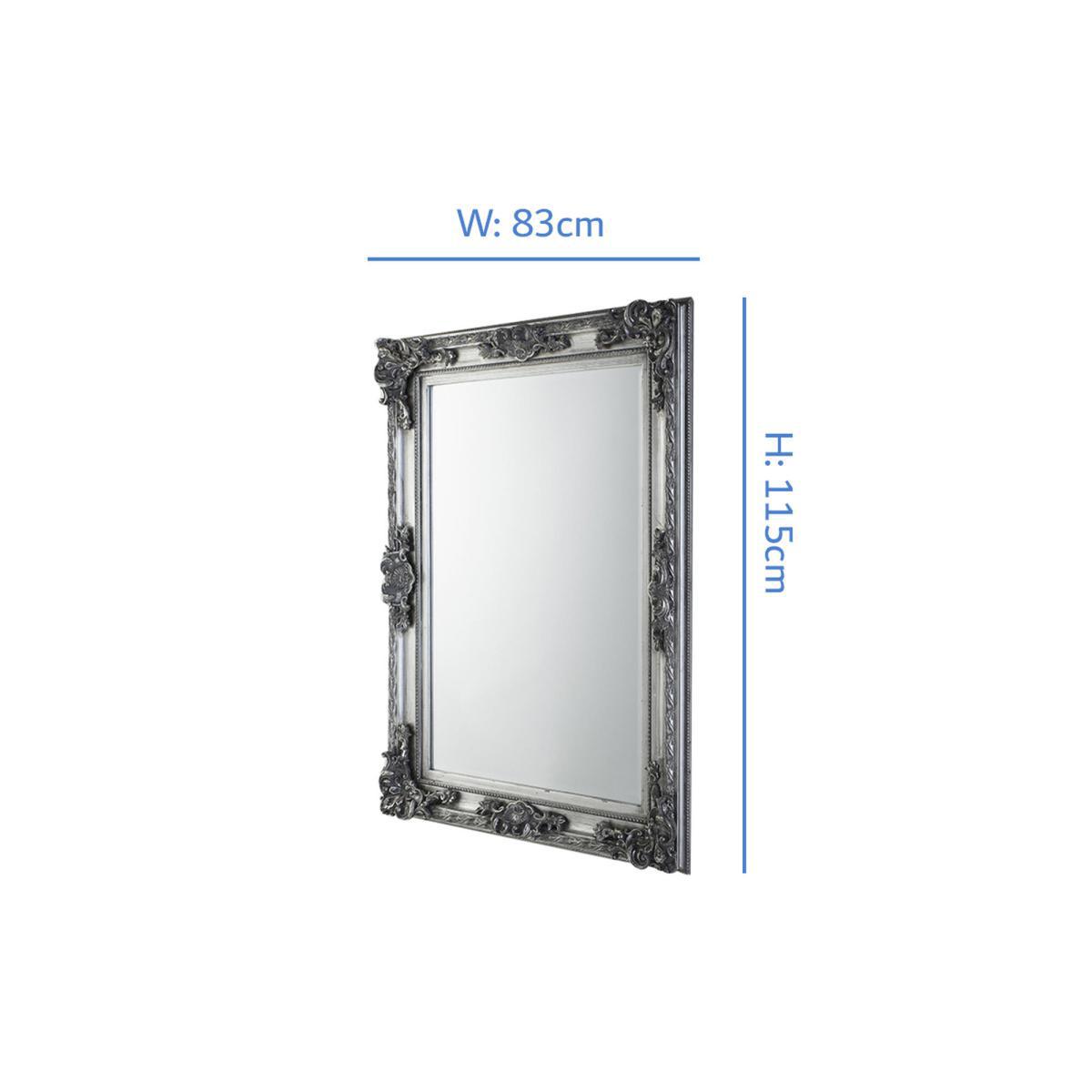 Phillip Wall Mirror in Silver – image 5