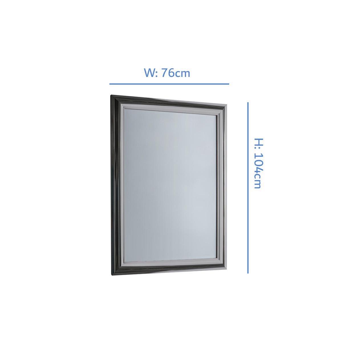 Colin Large Wall Mirror in Silver – image 4