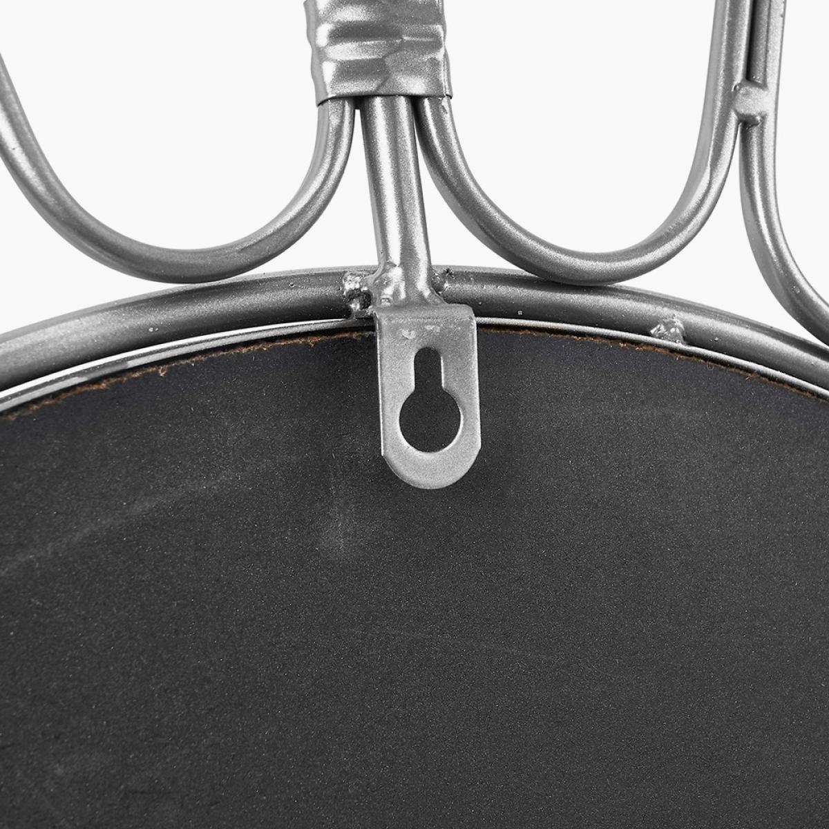 Silver Frame Round Wall Mirror – image 5