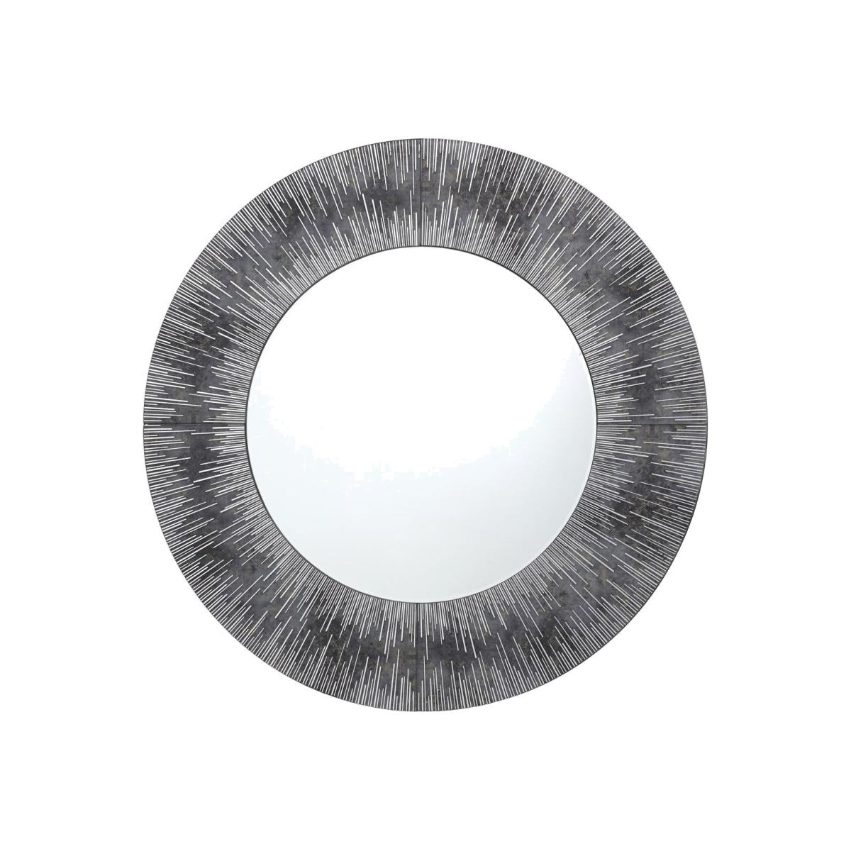 Neome Round Purple and Grey Mirror