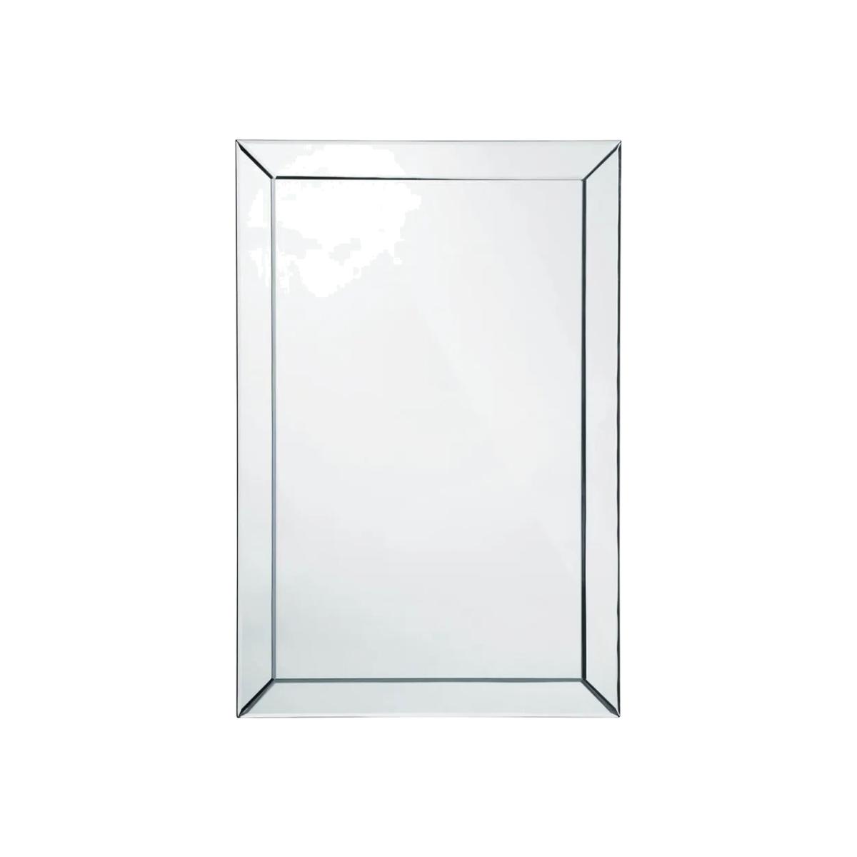 Premier Housewares Rectangular Bevelled Edge Mirror - Brown – image 1