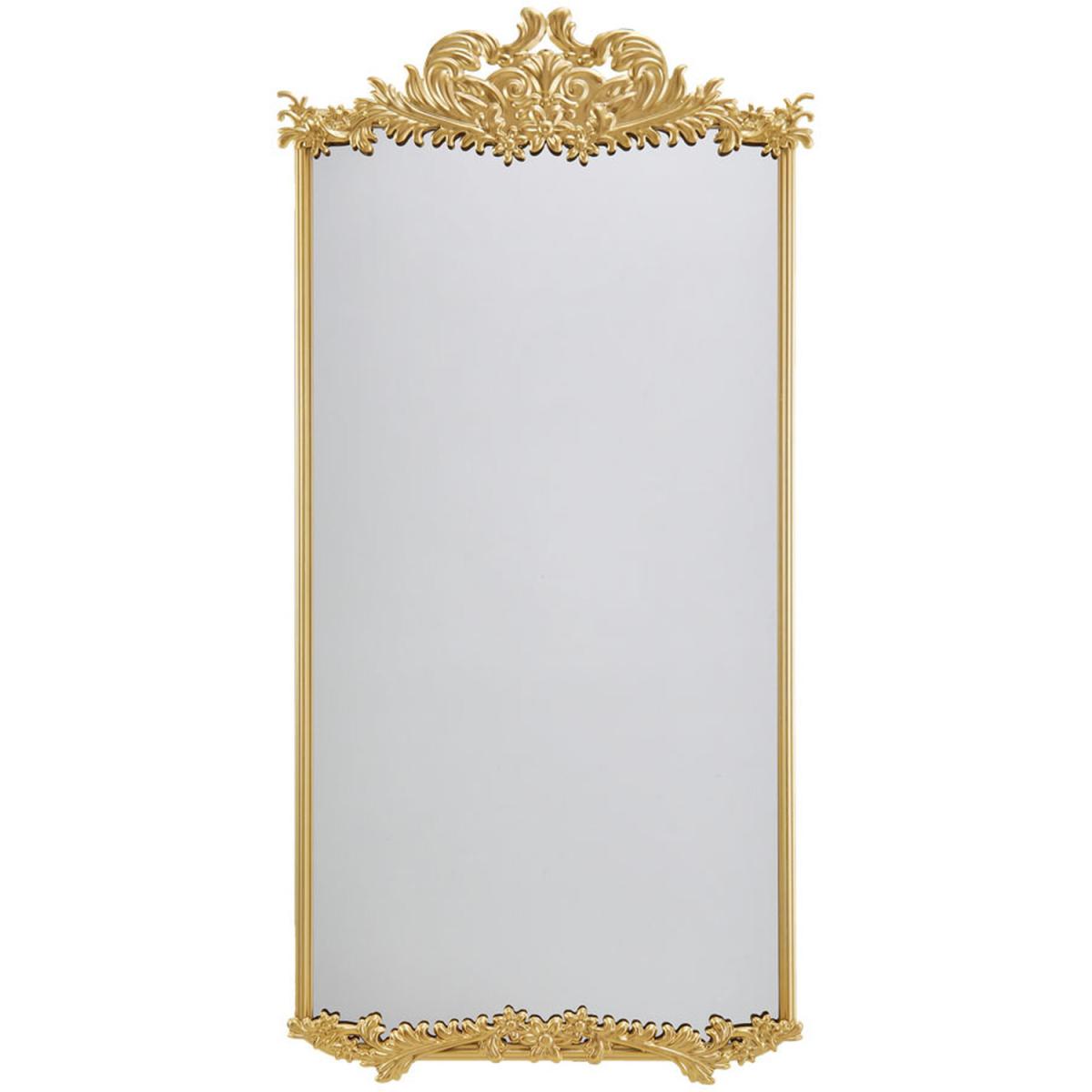 Gold Metal Ornate Full-Length Mirror - Gold – image 3