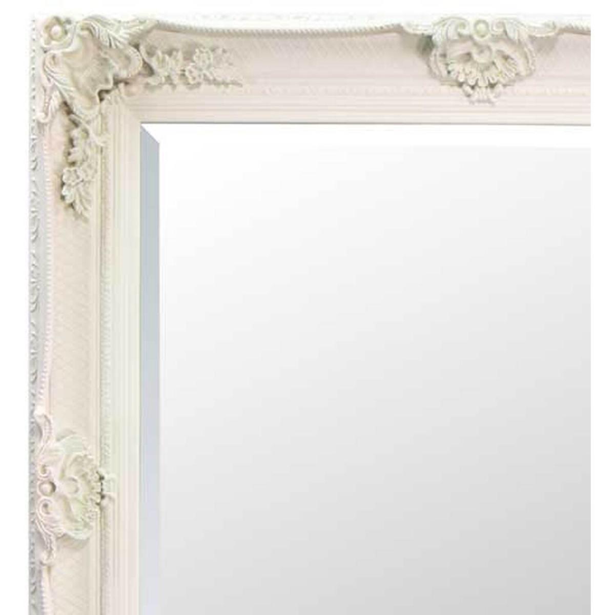 MirrorOutlet Abbey Large Off White Shabby Wall Mirror 168 X 79cm - White – image 3