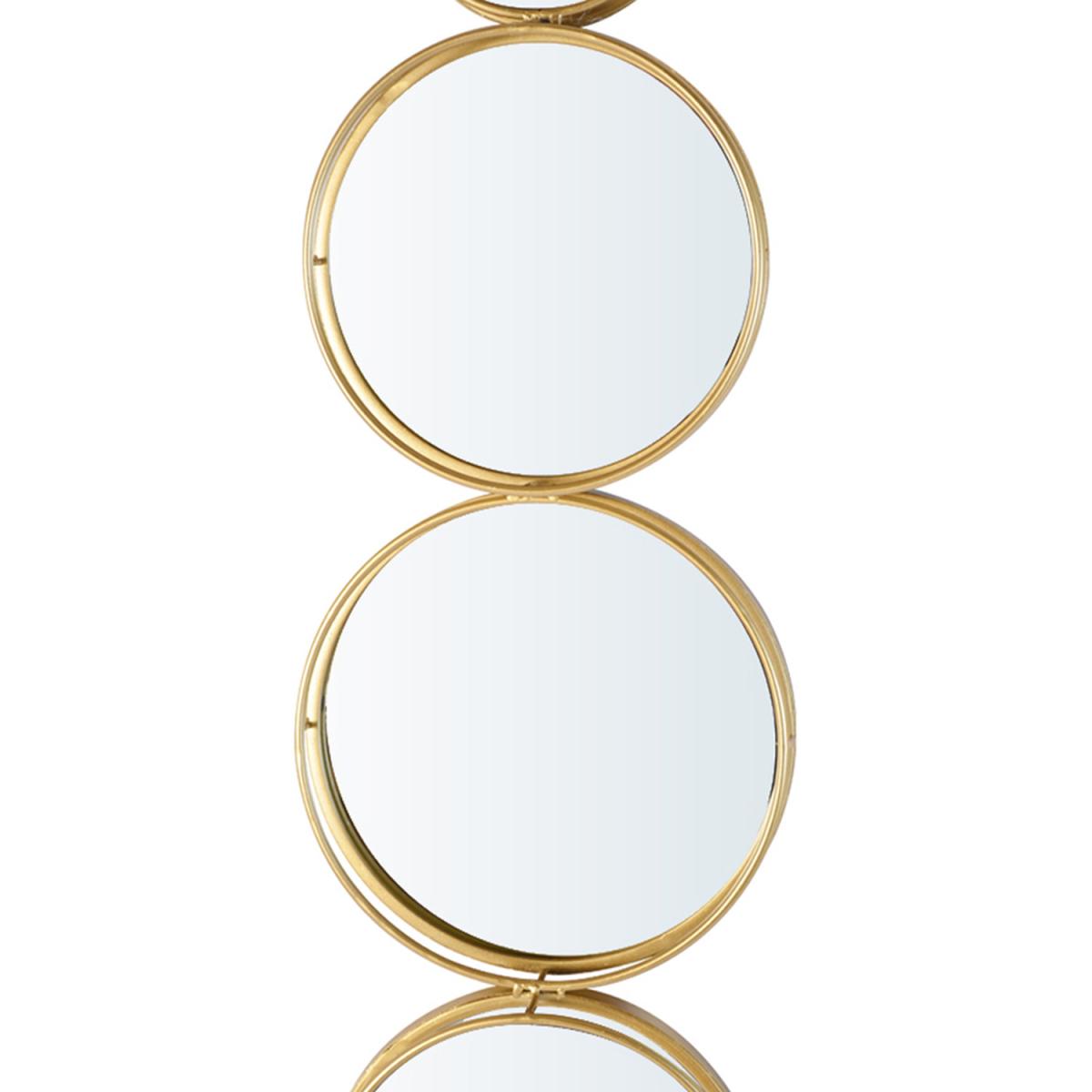 Glass Wall Mirror for Living Room Furniture - Gold – image 3