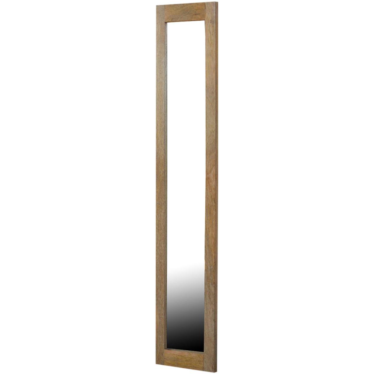 Rectangular Wooden Frame with Mirror - Brown – image 2
