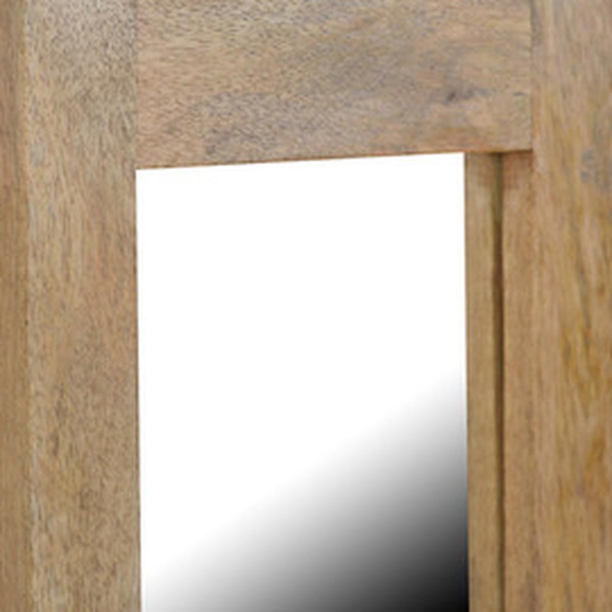 Rectangular Wooden Frame with Mirror - Brown – image 6