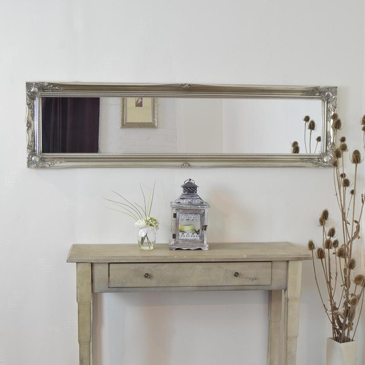 Hamilton Silver Antique Design Full Length Mirror 167 x 45cm - Silver – image 1