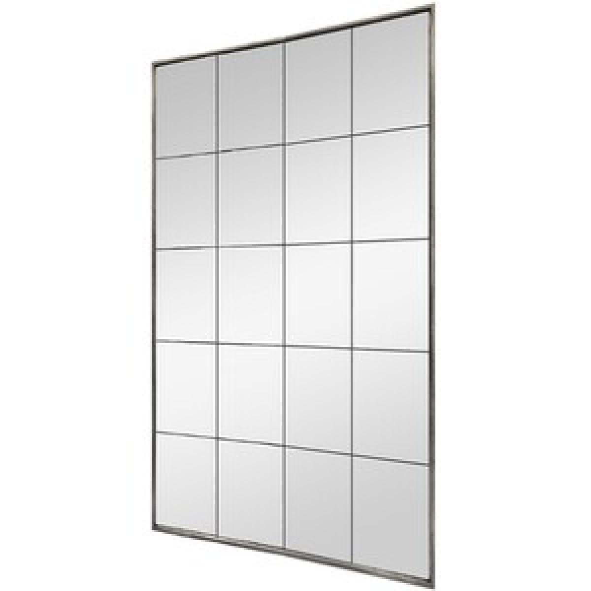 Small Rectangular Mirror - Distressed Metal – image 3