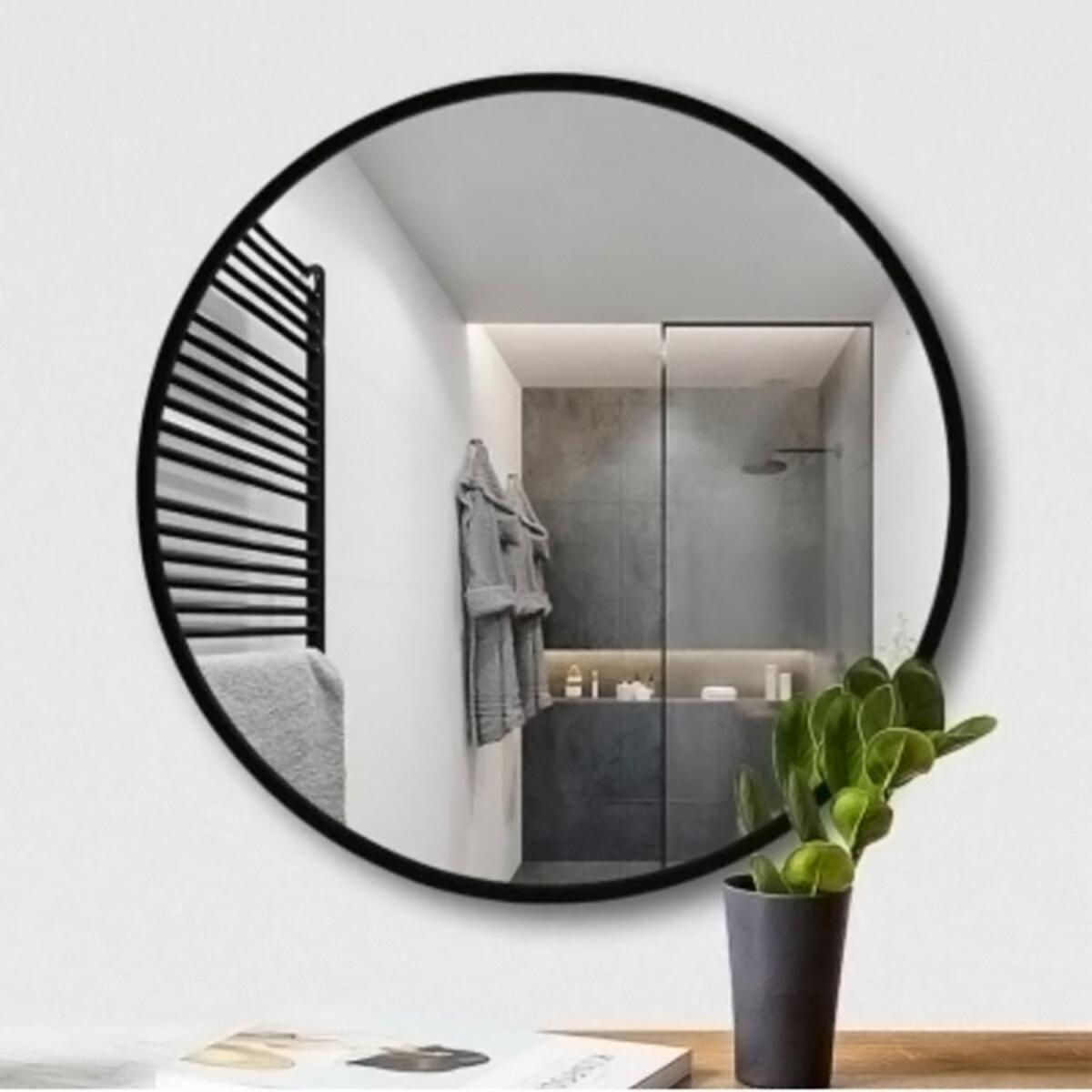 Round Wall Mirror  - Black / 80cm – image 11