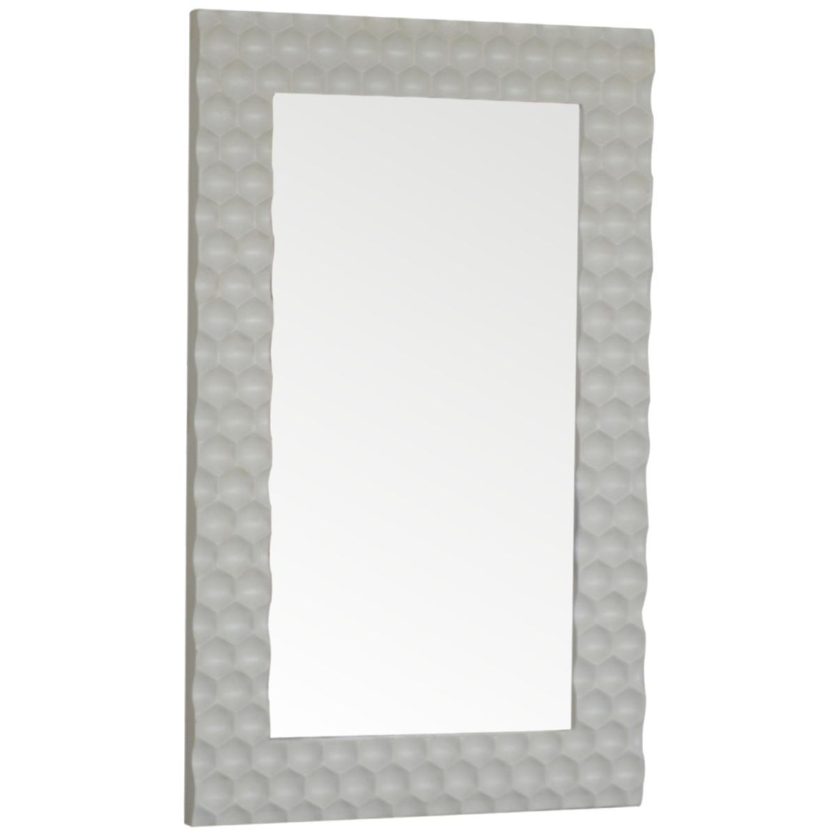 Furniture Honeycomb Mirror - White – image 2