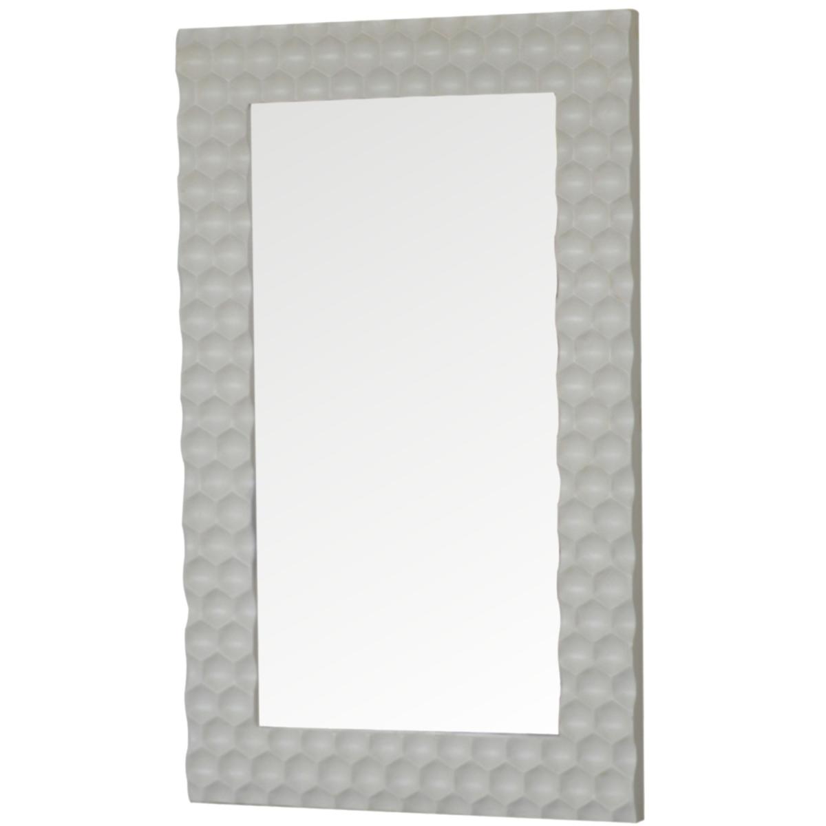 Furniture Honeycomb Mirror - White – image 3