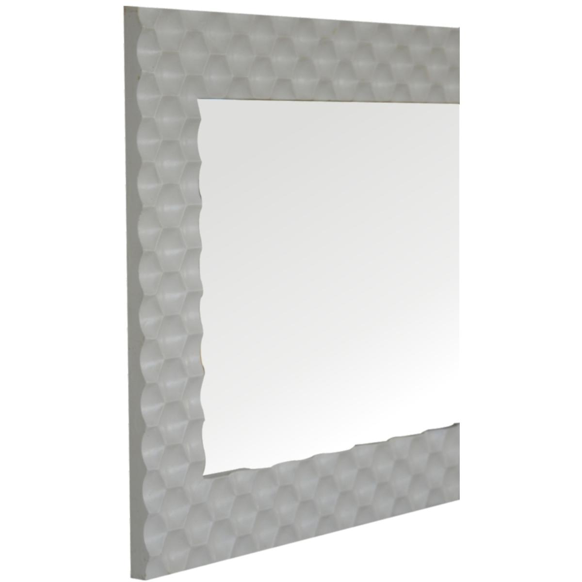 Furniture Honeycomb Mirror - White – image 6