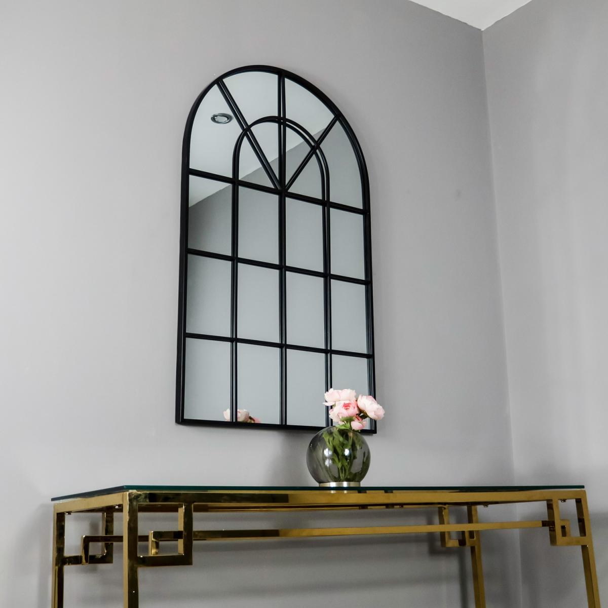 Arched Rome Mirror - Black – image 2