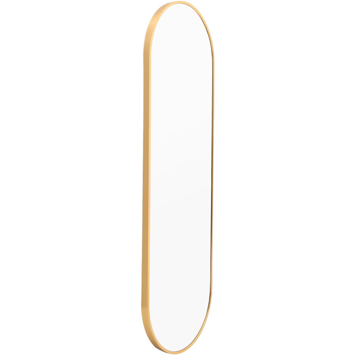 Modern Oval Metal Full Length Wall Mirror - Gold / 7.27kg – image 3