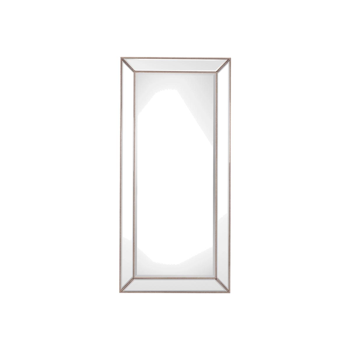 Beaded Bevelled Mirror - Silver – image 1