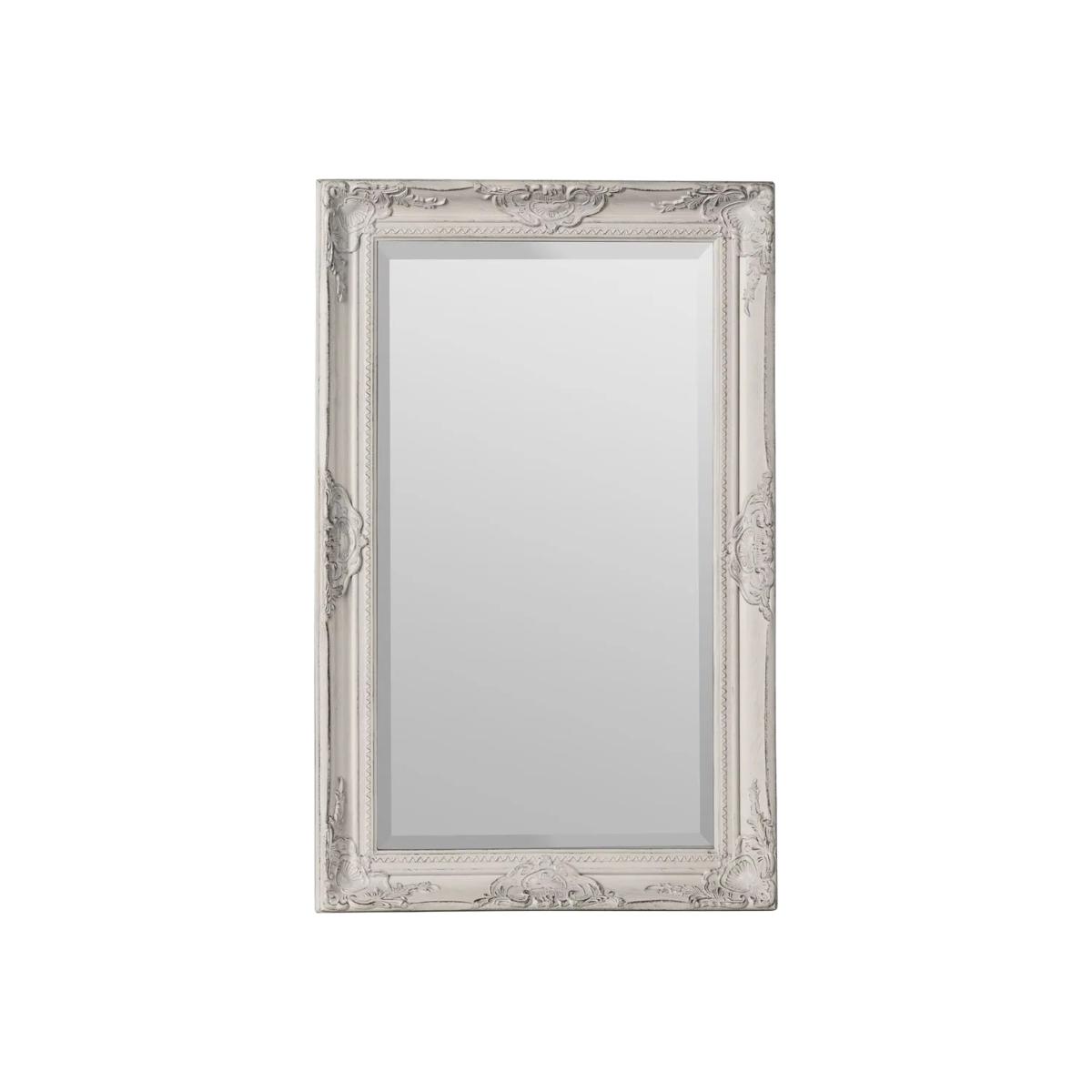 Premier Housewares Rustic Cream and Gold Finish Wall Mirror - Yellow – image 1