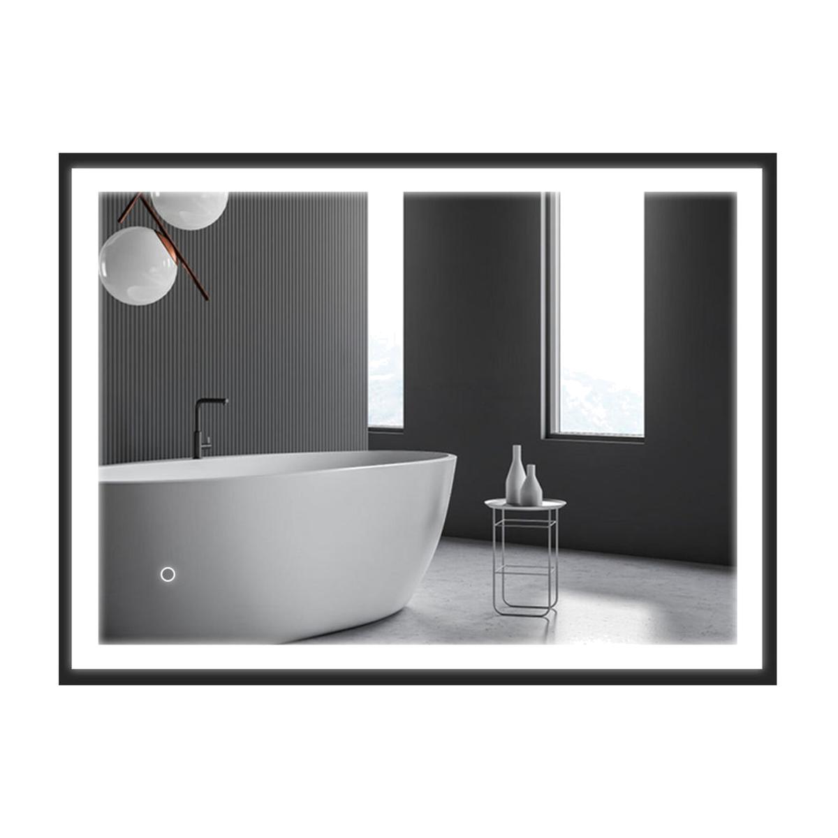 LED Wall Mirror - Black – image 1