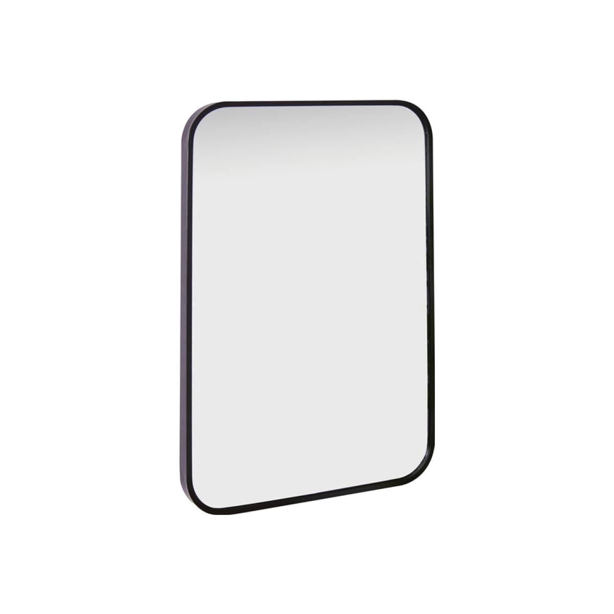 Camden Black Curved Metal Mirror – image 1