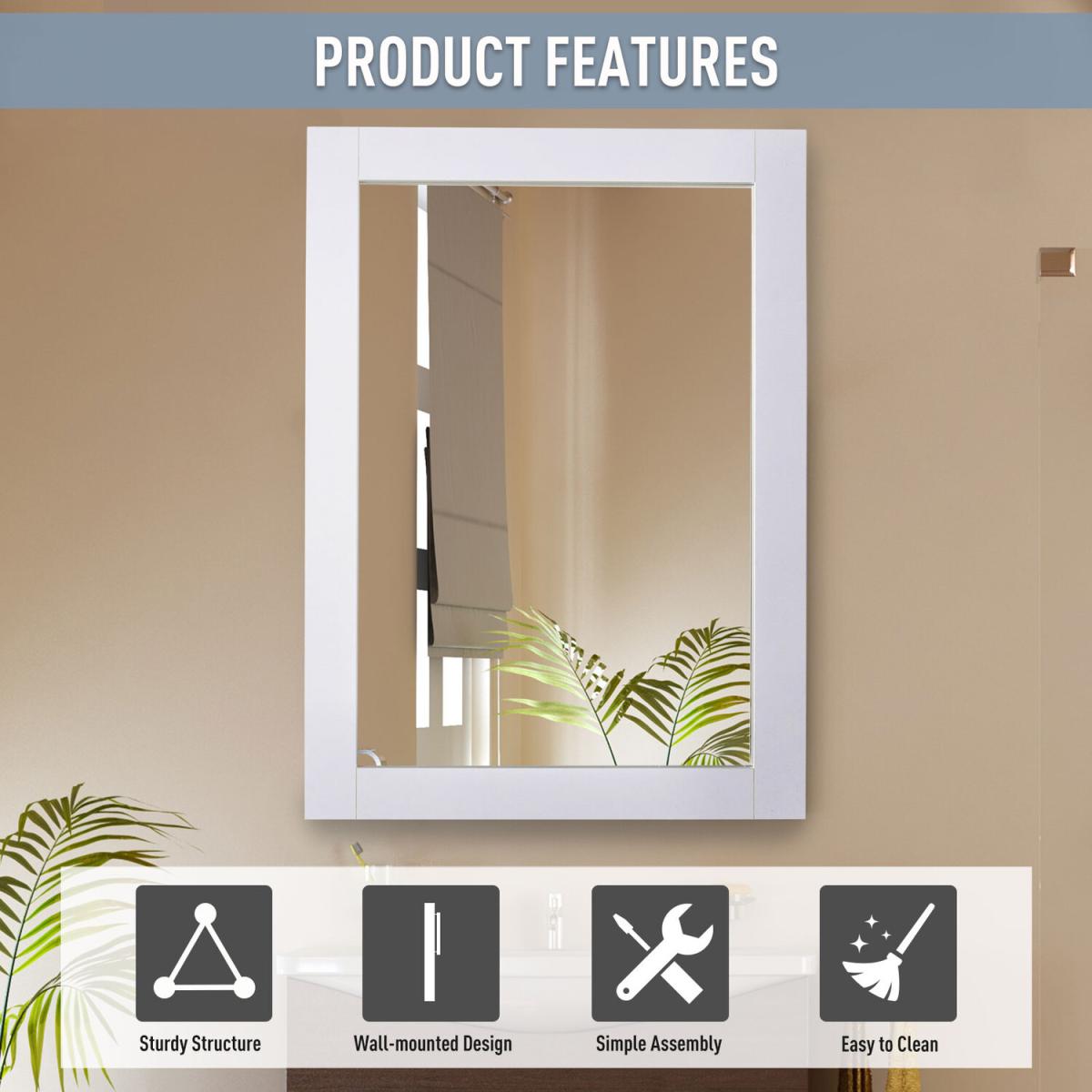 kleankin White Mirror Thick Frame – image 6
