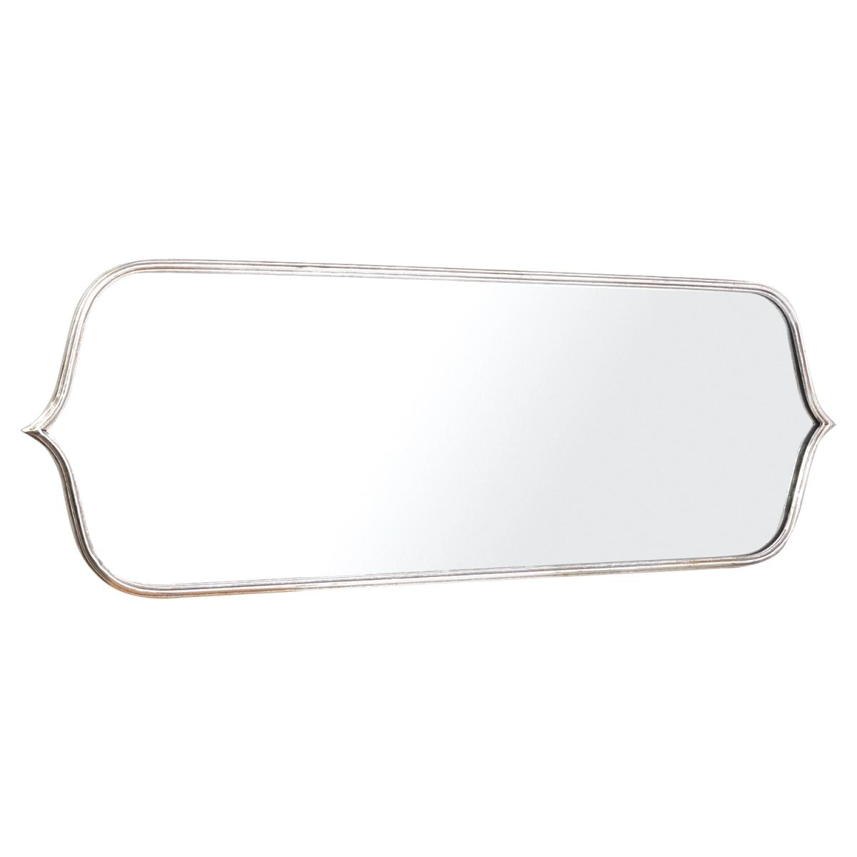 Curved Silver Metal Mirror - Silver – image 2