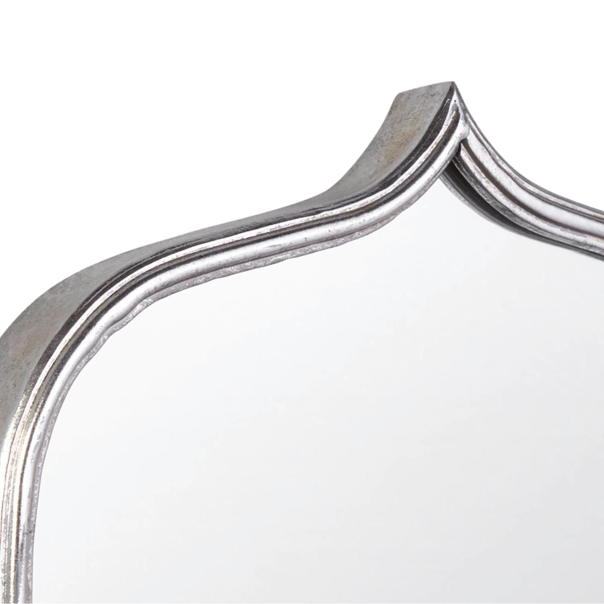 Curved Silver Metal Mirror - Silver – image 3
