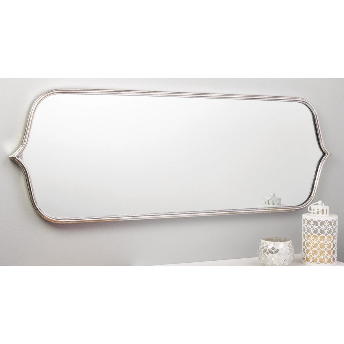 Curved Silver Metal Mirror - Silver – image 5