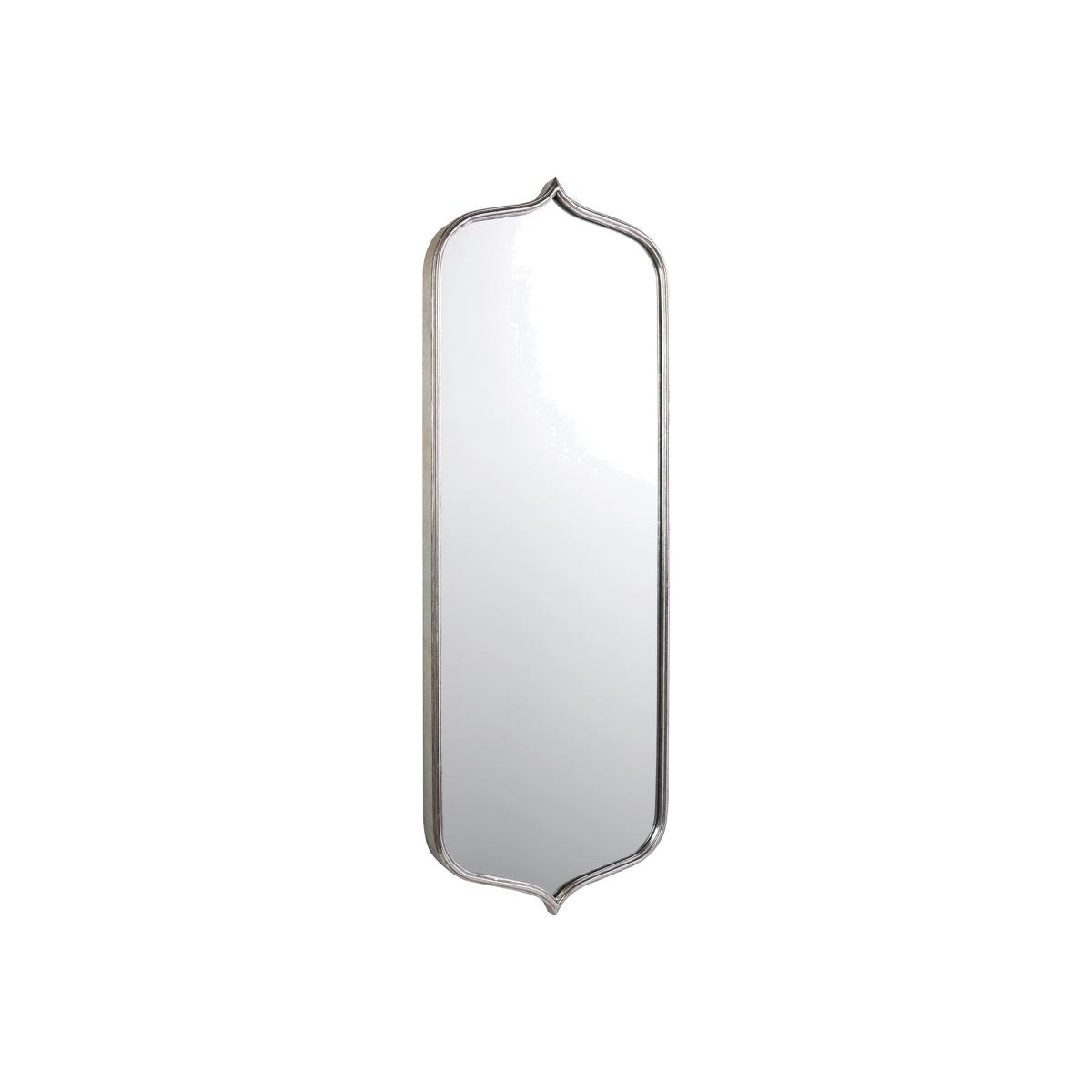 Curved Silver Metal Mirror - Silver – image 1