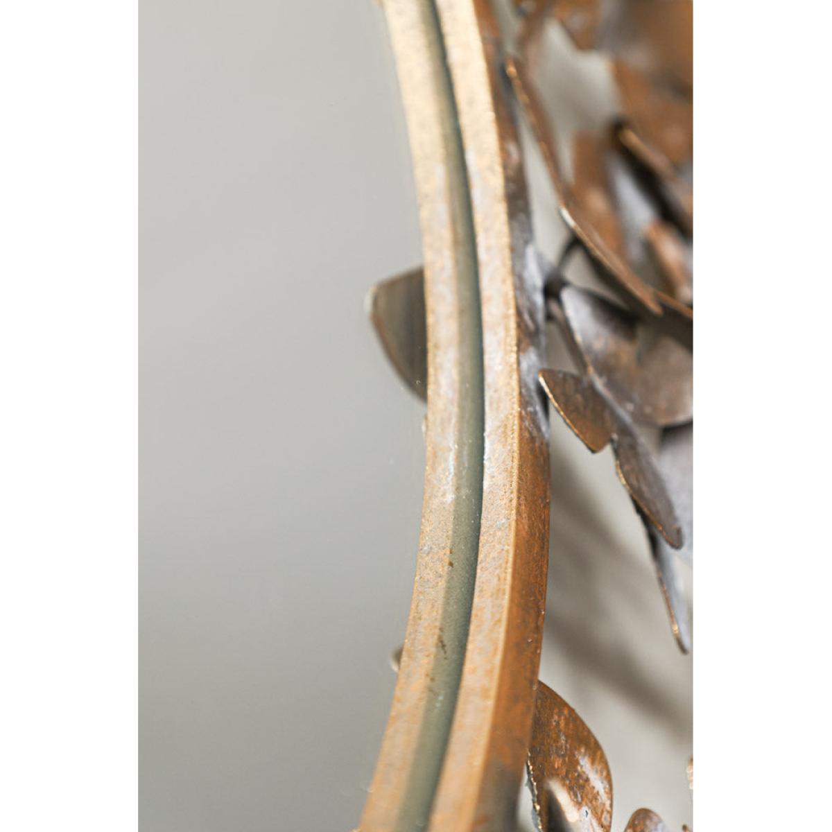Antiqued Butterflies Round Wall Mirror – image 6