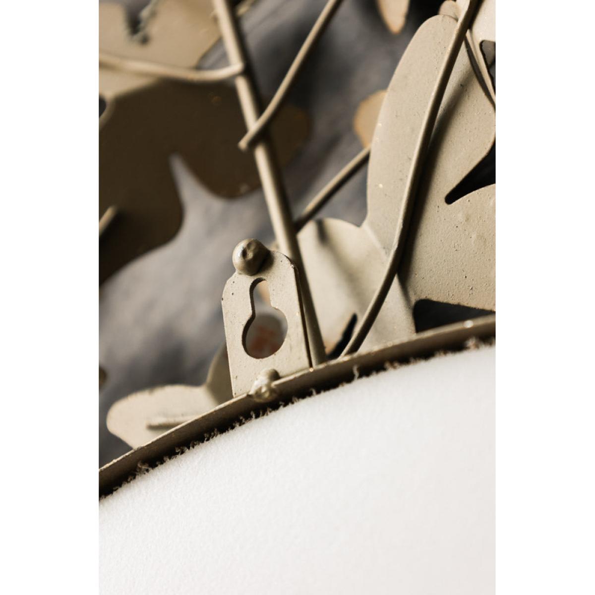 Antiqued Butterflies Round Wall Mirror – image 7