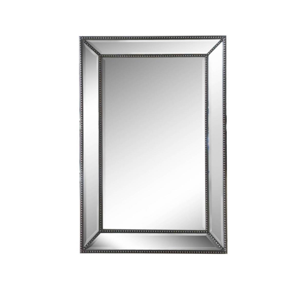 Silver Beaded Mirror - Silver – image 2