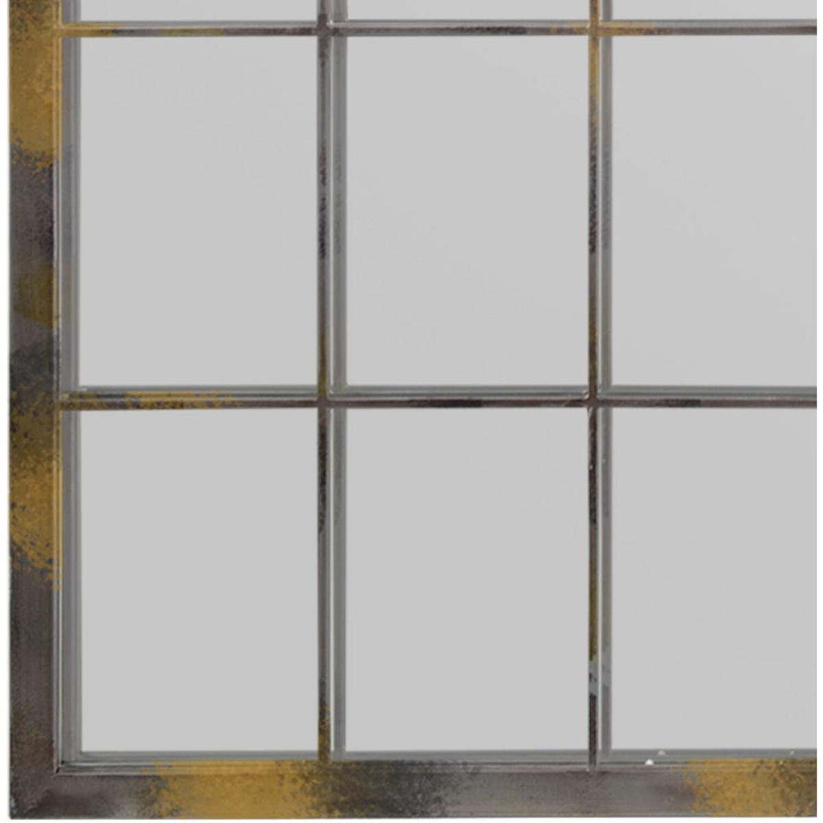 MirrorOutlet Capulet Rustic Arch Garden Wall Mirror 115cm x 50cm - Antique Silver – image 2