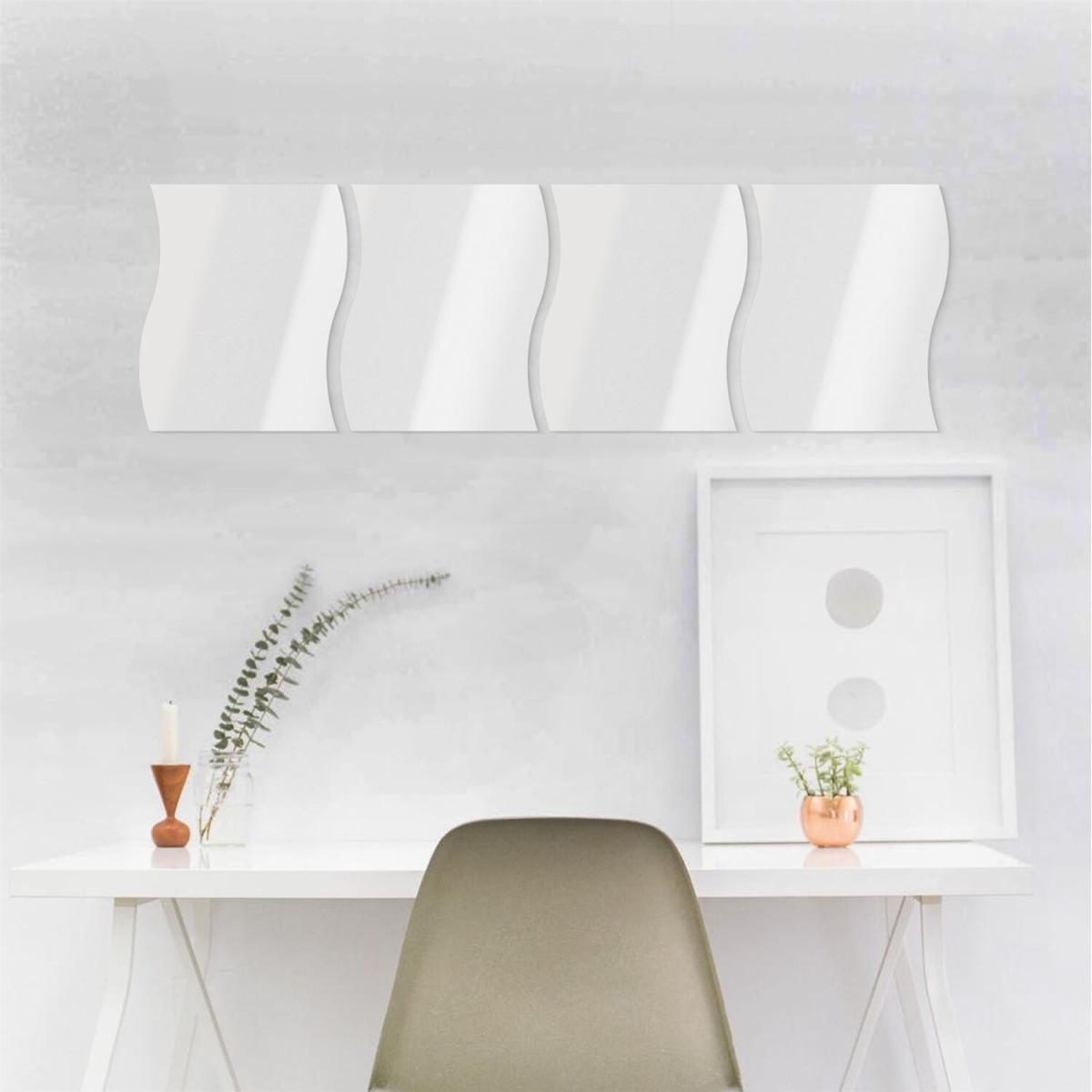 Acrylic Wavy Wall Mirrors - 6 Piece - Mirror – image 2