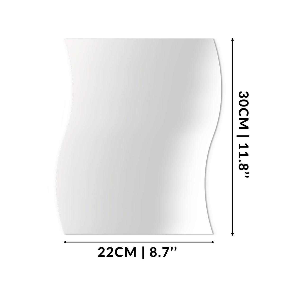 Acrylic Wavy Wall Mirrors - 6 Piece - Mirror – image 4