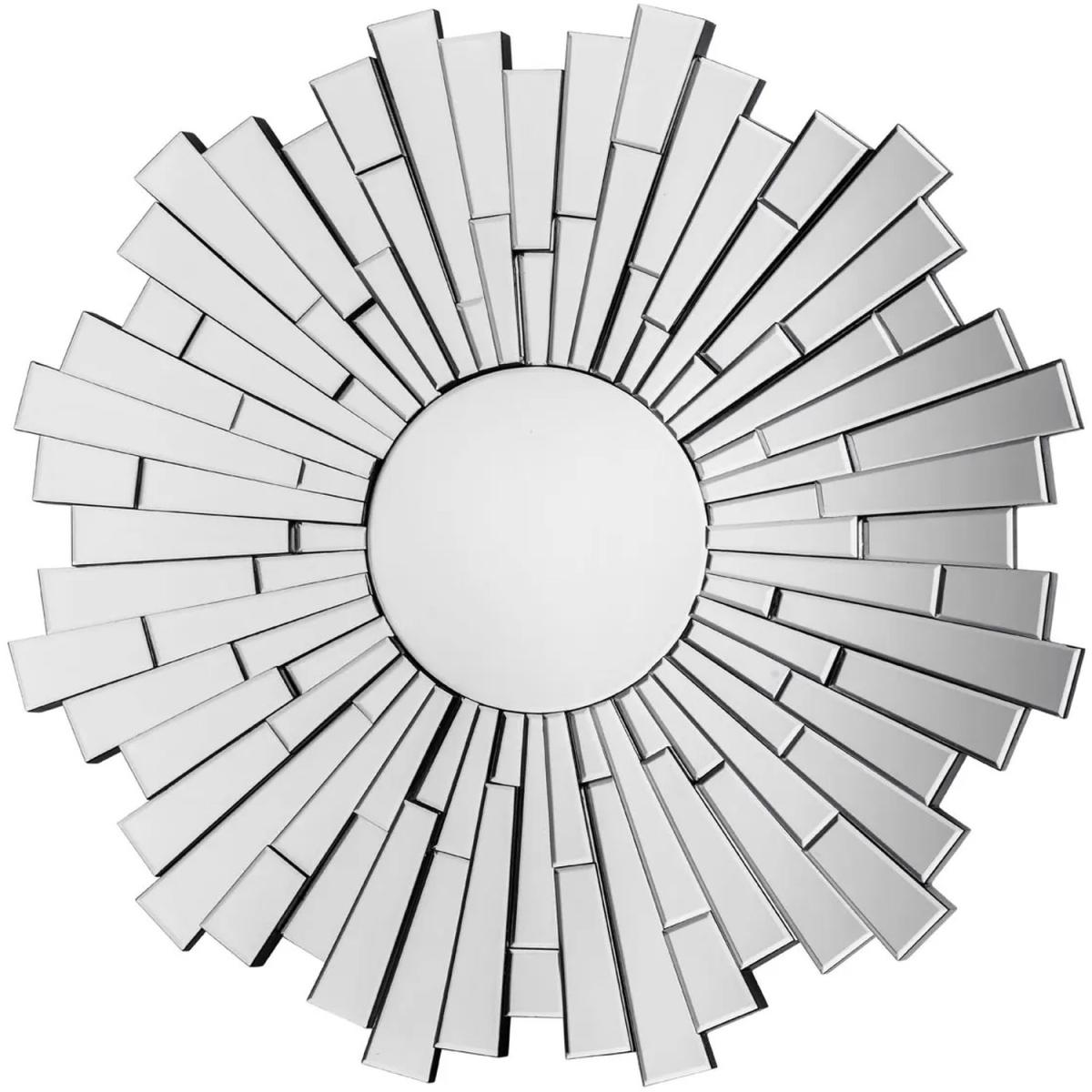Premier Housewares Glitzy Circular Wall Mirror - Silver – image 2