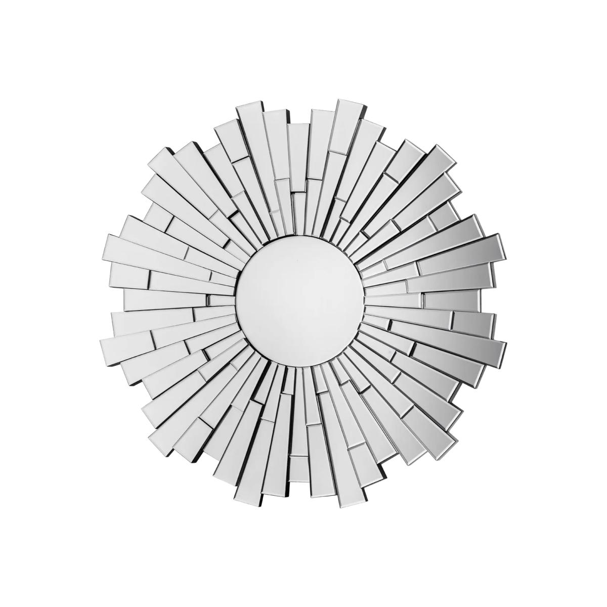 Premier Housewares Glitzy Circular Wall Mirror - Silver – image 1