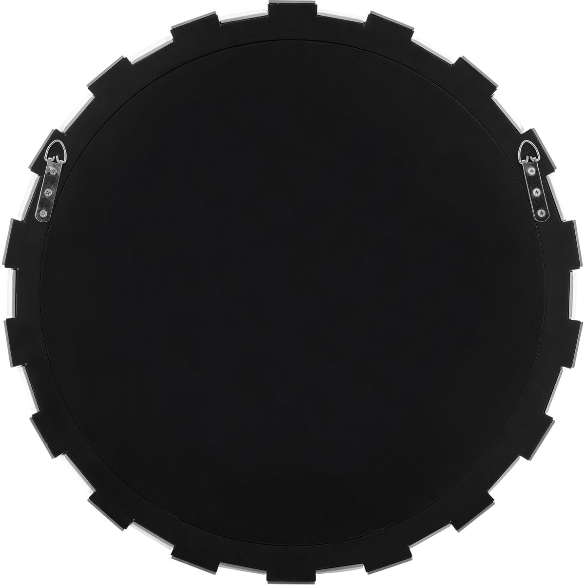 Venus Multi Faceted Small Round Wall Mirror - Silver – image 5