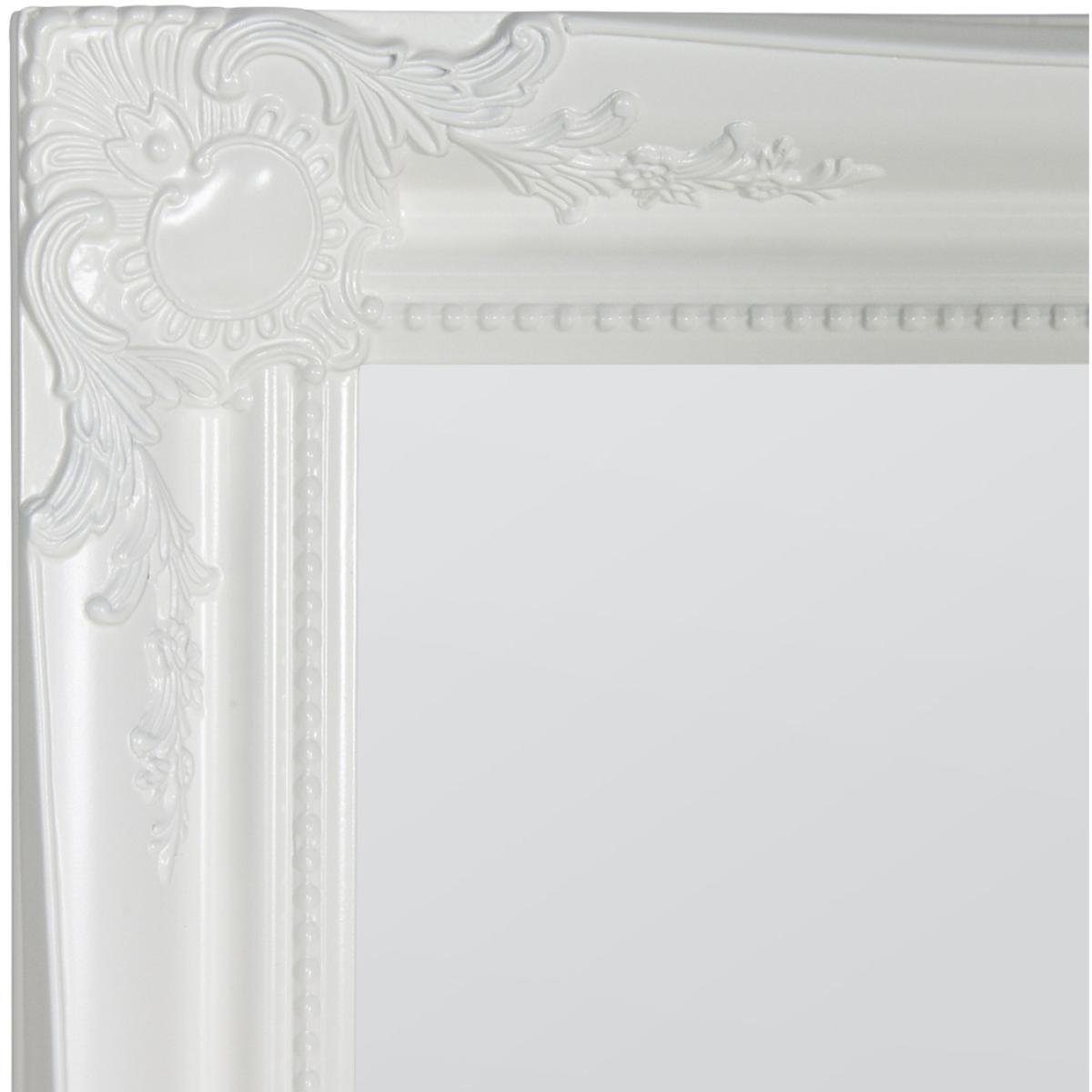 MirrorOutlet Large White Antique Design Ornate Wall Mirror 137 x 107cm - White – image 2
