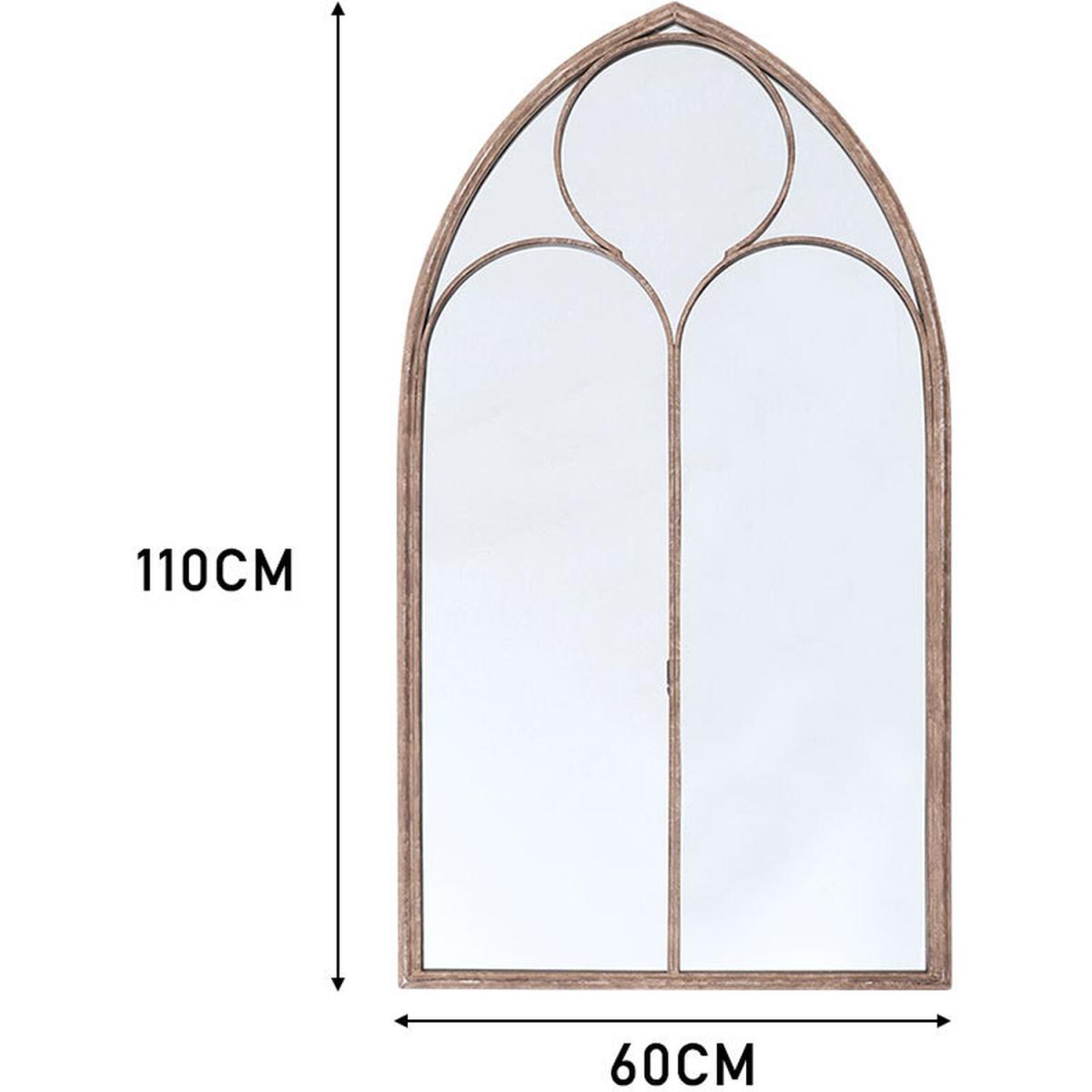 Distressed Vintage Gold Window Wall Mirror - Gold – image 6