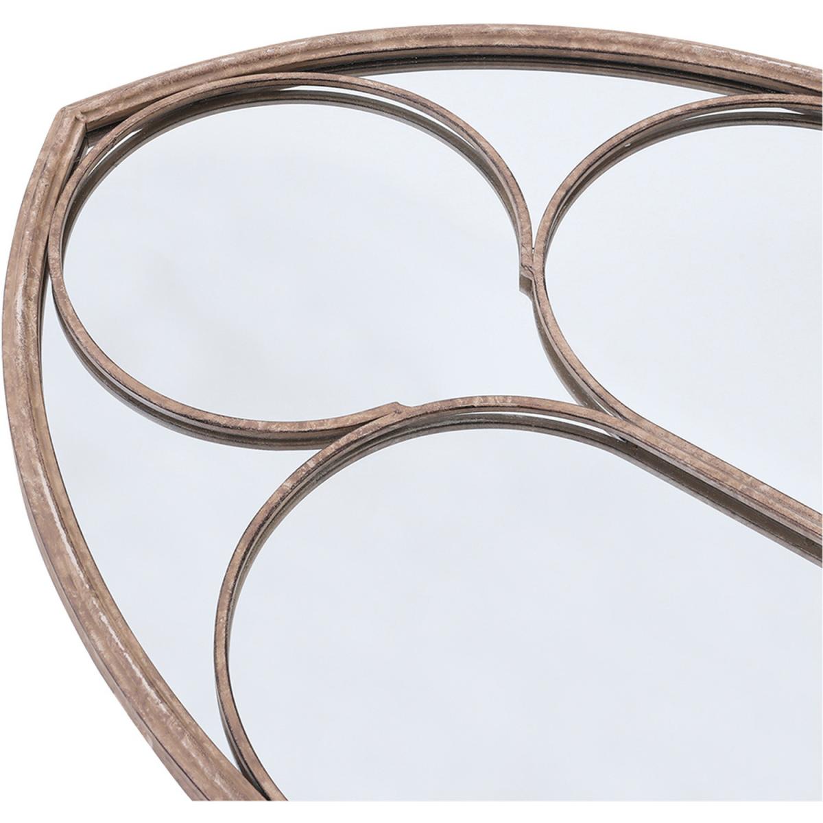 Distressed Vintage Gold Window Wall Mirror - Gold – image 7