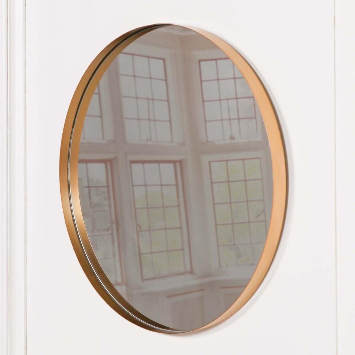 Gold Round Wall Mirror Modern Style - Gold – image 1