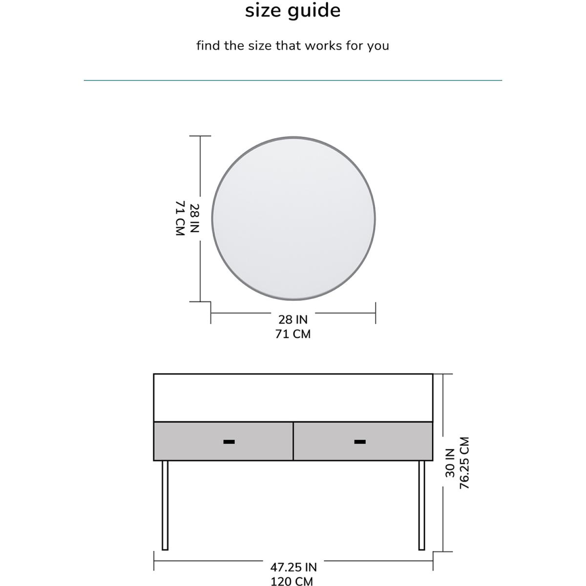 Tivoli Non Bevelled Round Mirror - Black – image 3