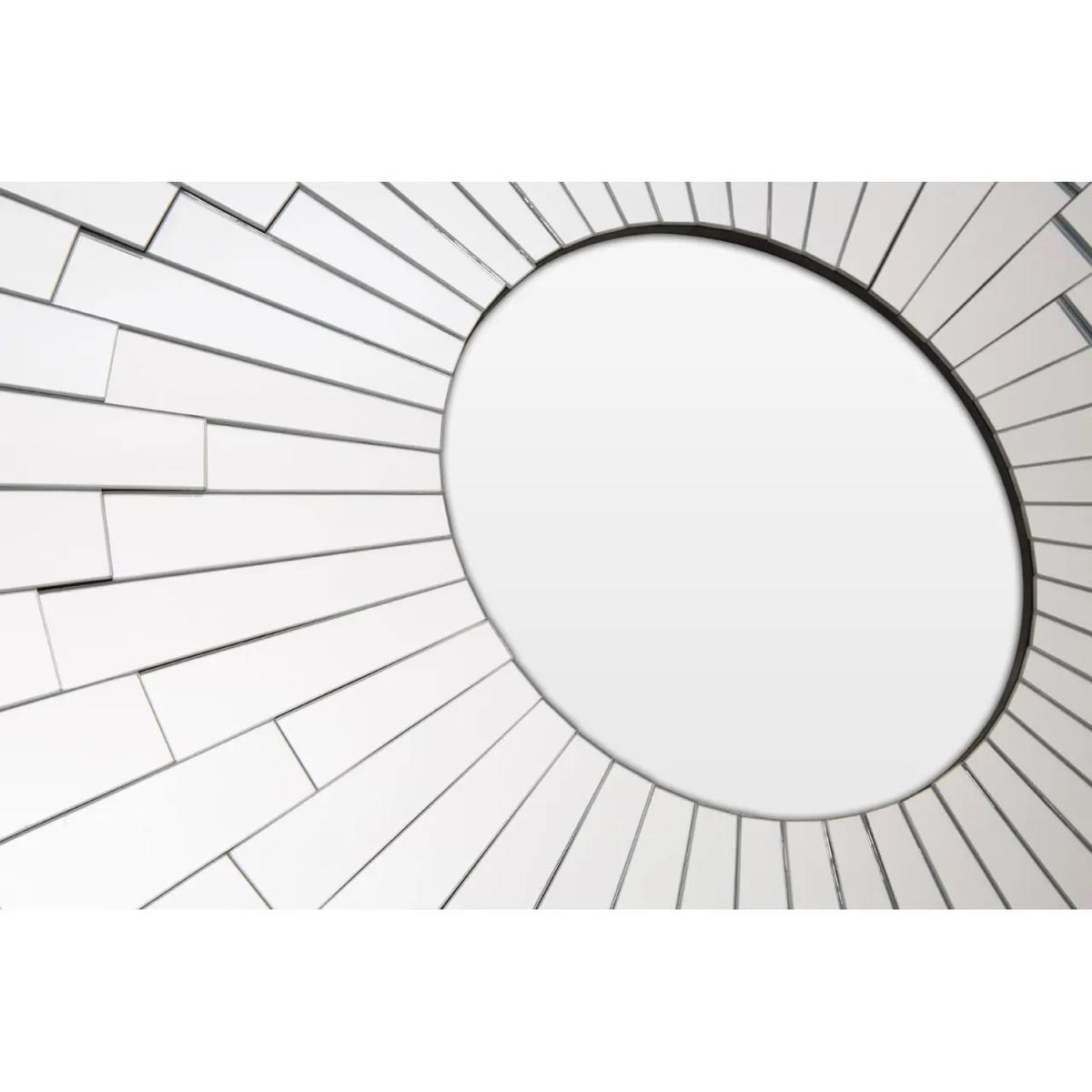 Glass Flared Circle Wall Mirror - Silver – image 5