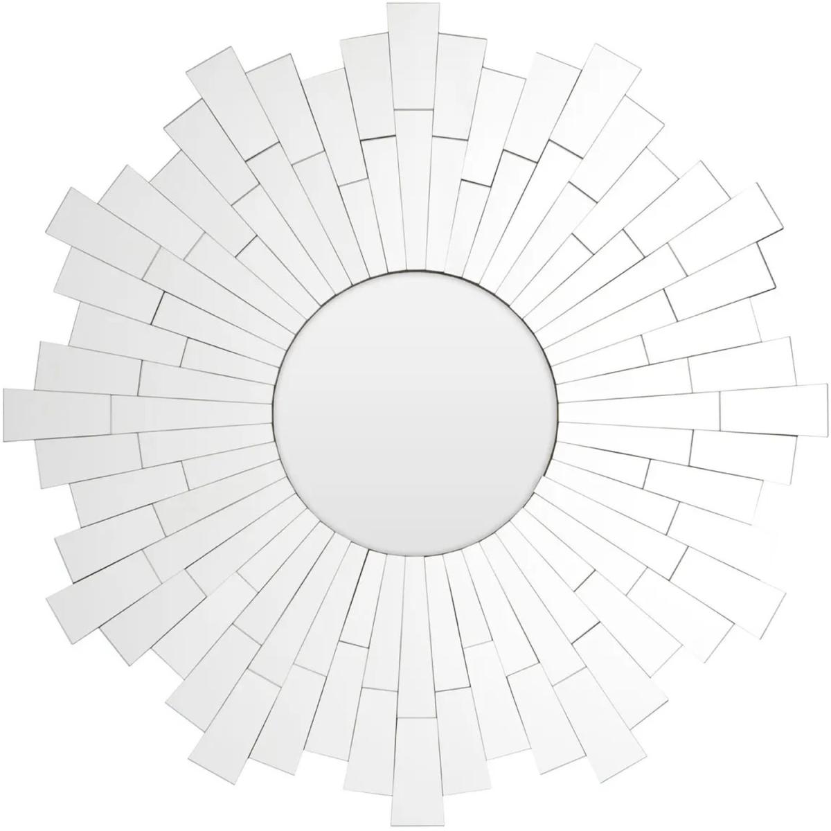 Glass Flared Circle Wall Mirror - Silver – image 6