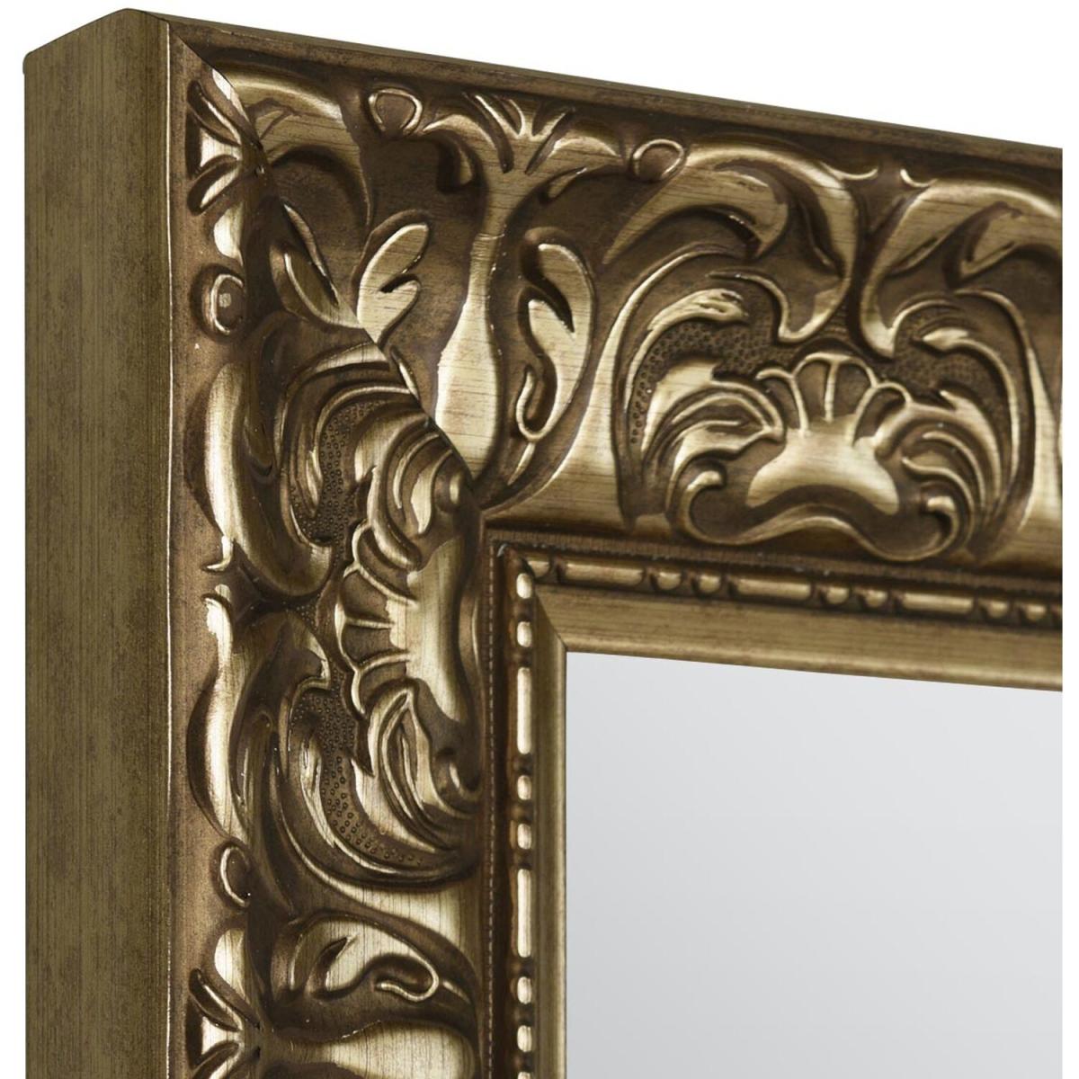 MirrorOutlet Lancaster Champagne Silver Large Ornate Wall Mirror - Silver – image 2