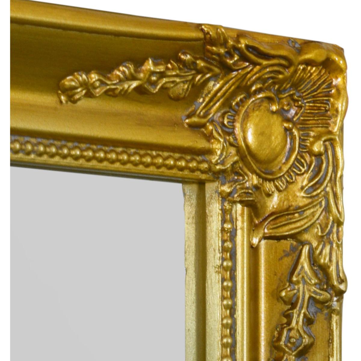 Fraser Gold Beaded Dress Mirror 102 x 71cm - Gold – image 2