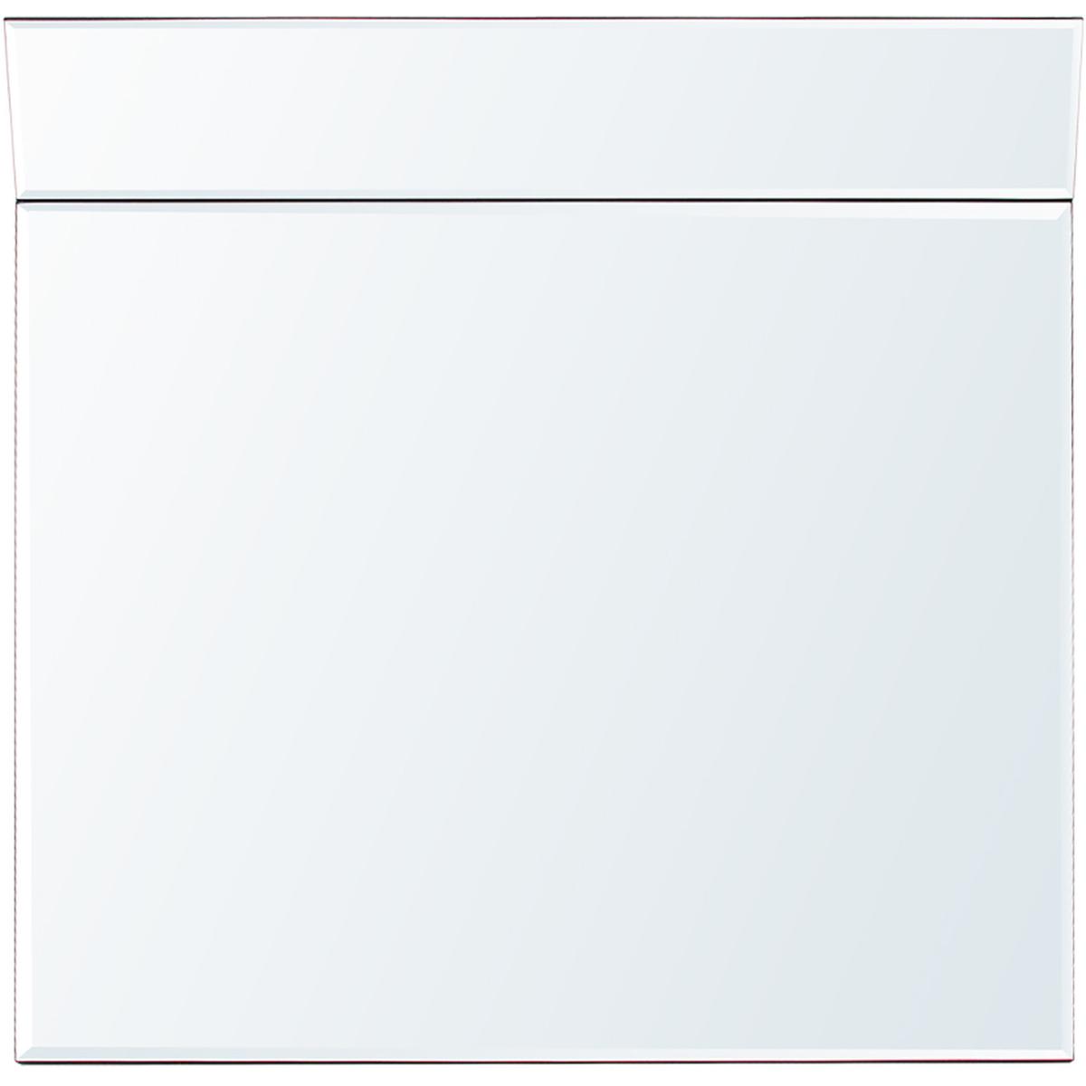 Risco Glass Framed Wall Mounted Mirror Set - Silver - Silver – image 2